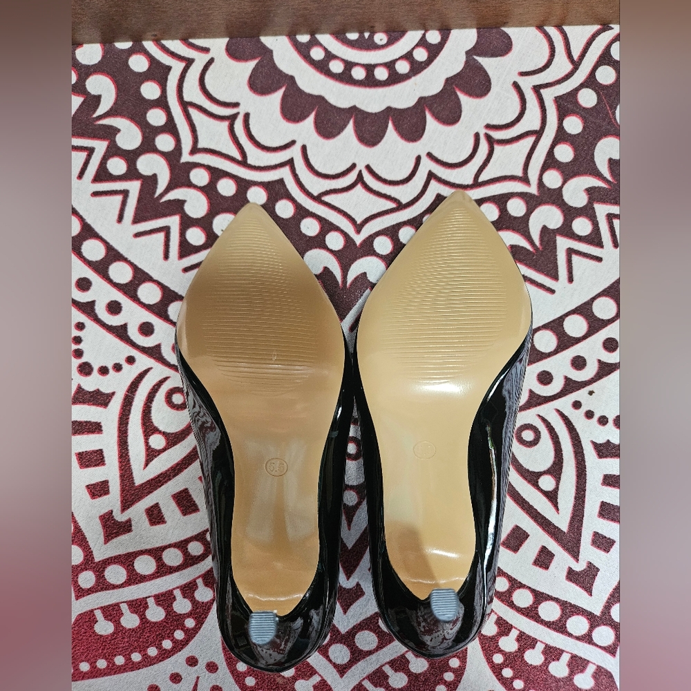 NIB Joy In Love Size 5.5 Black Patent Leather Heels - Picture 6 of 13